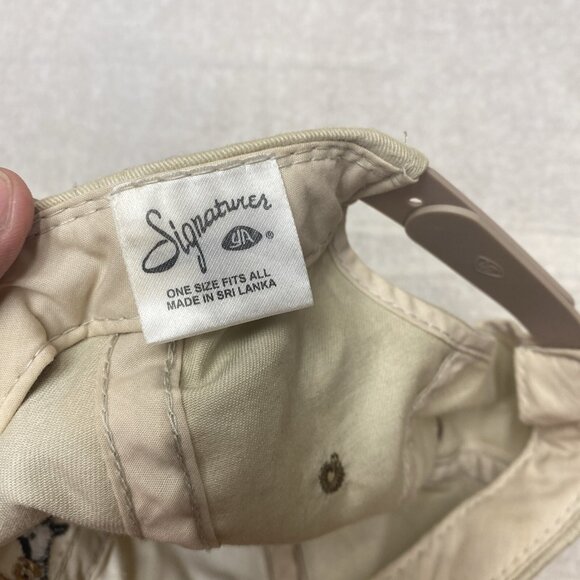 Vintage Hunting Baseball Cap Adjustable Hat Embroidered Signature Snap Back - Picture 8 of 10